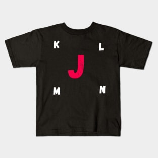 letter J Kids T-Shirt